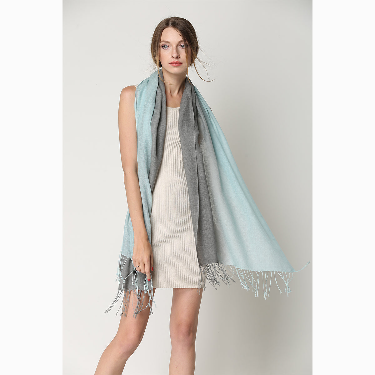 merino wool tie dye wool scarf