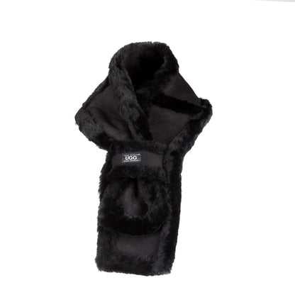 sheepskin wool scarf