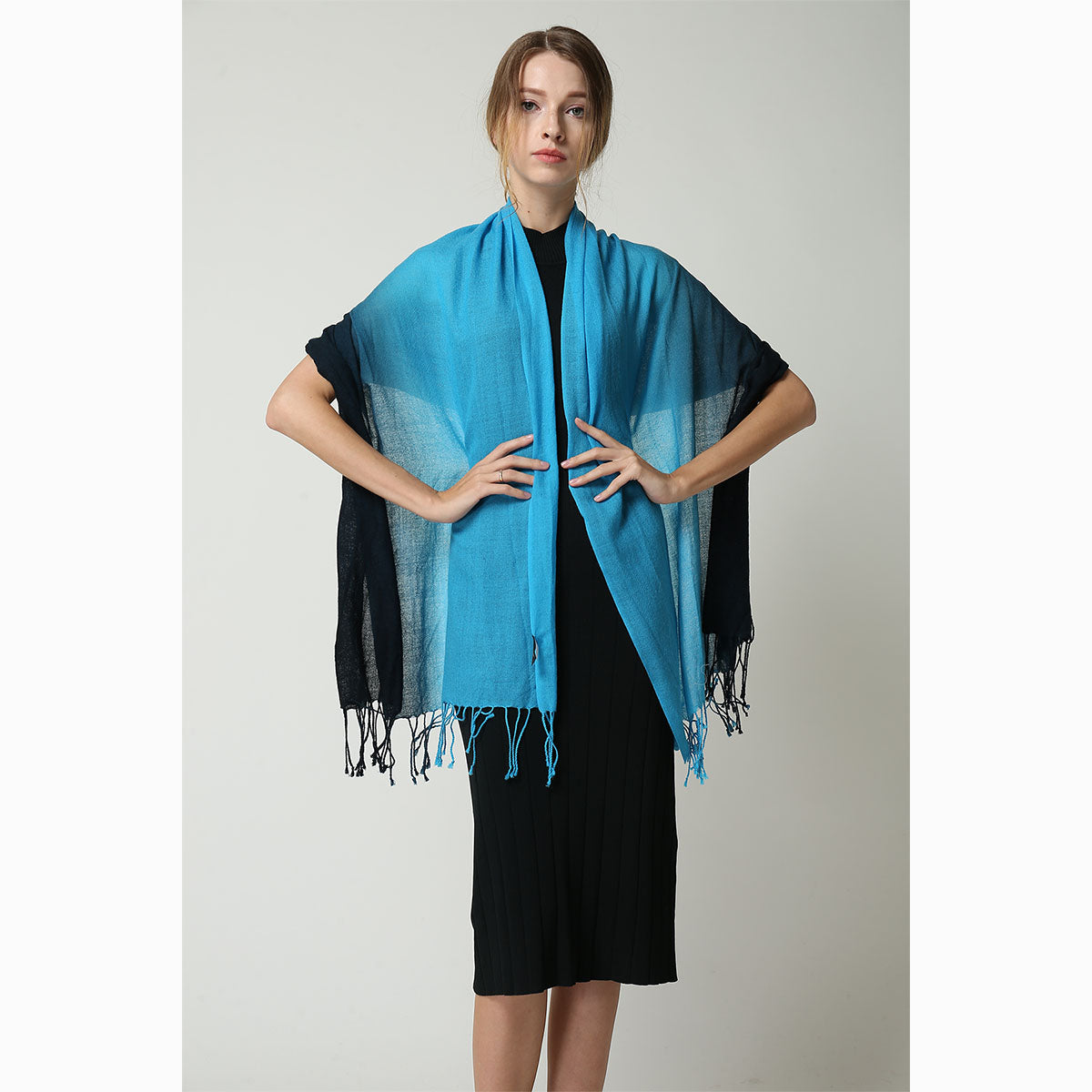 merino wool tie dye wool scarf