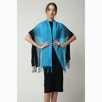 merino wool tie dye wool scarf