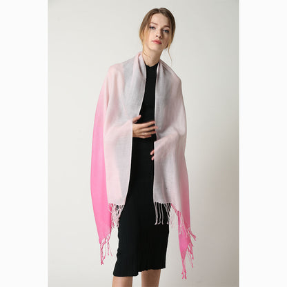 merino wool tie dye wool scarf