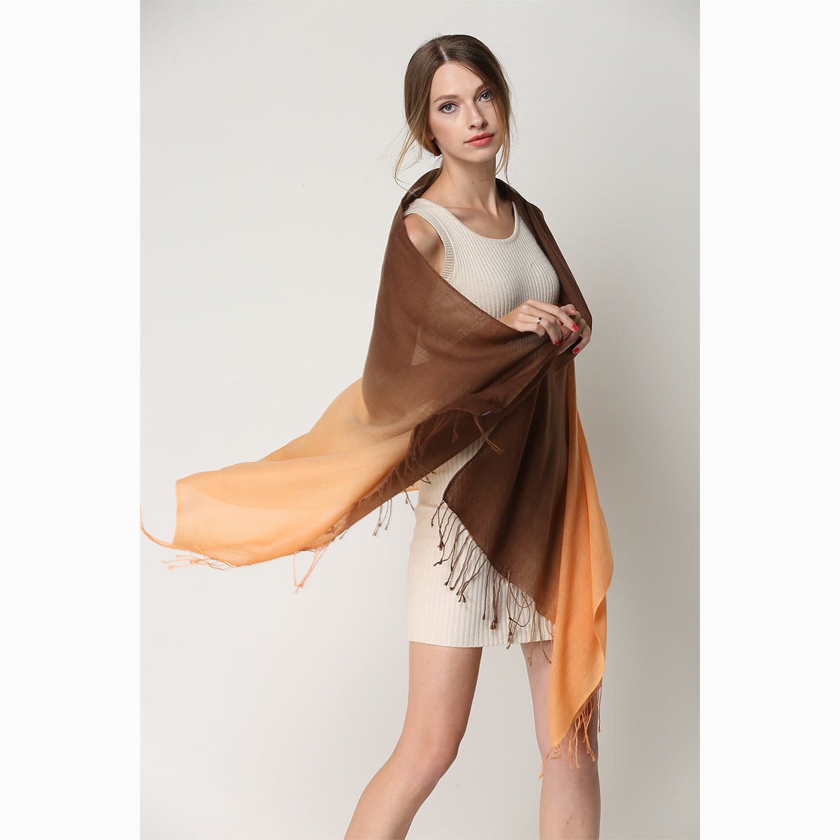 merino wool tie dye wool scarf