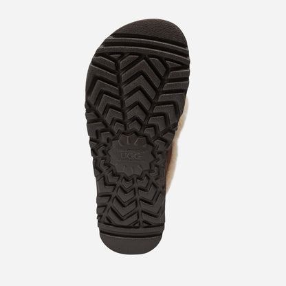 Ugg Violet Shearling Platform Slipper (Elastic Logo) (Detachable Feature)