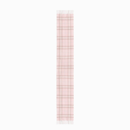 100% Wool Scarf Pink Check