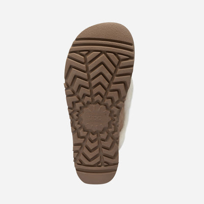 Ugg Violet Matelassé Shearling Super Platform (6cm) Slipper (Elastic Logo) (Detachable Feature)