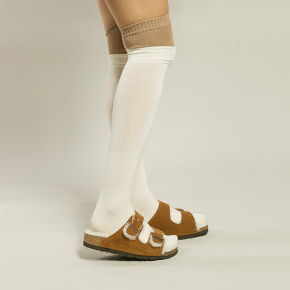 UGG Aussie Shearling Buckled Sandals