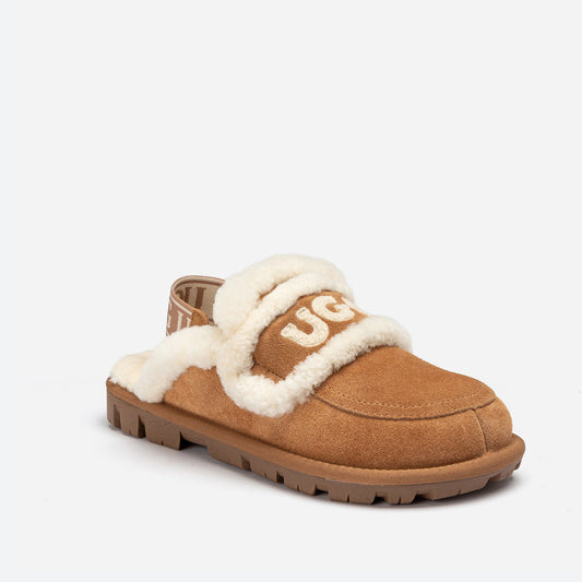 Ugg Violet Shearling Slipper (Elastic Logo) (Detachable Feature)