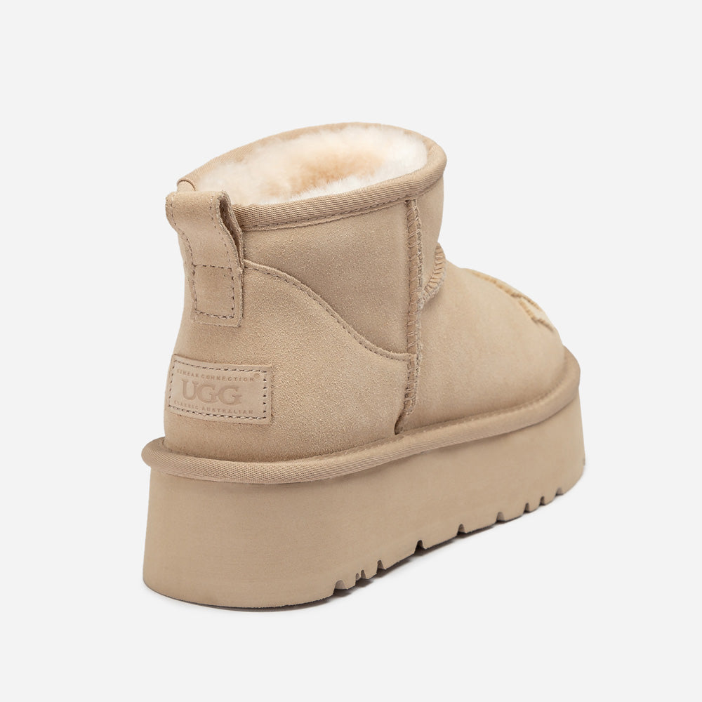 Ugg Classic Dana Emb Logo Platform Ultra Boot