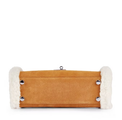 UGG Fluffy Wool Adjustable Strap Kelvy Bag